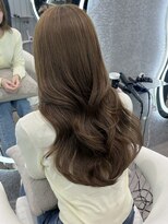 グロー オオミヤ アネックス 大宮(GLROW OMIYA ANNEX)&nbsp;ブリーチなし/髪質改善/スモーキーブラウン/ピンクベージュ/前髪