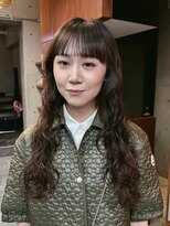 ナループロアポンテ(Nalu pu loa PONTE)&nbsp;ロングウェーブパーマ大きめカールパーマゆるめウェーブ