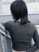 フレイムス 那覇新都心店(Frames)&nbsp;地毛風カラー20代30代40代◎前髪なし小顔外ハネミディアム那覇