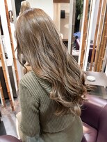 サラジュ 西宮北口店(SARAJU) 【力丸小夏担当】透明感ロング×オリーブベージュ