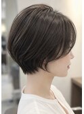 大人コンパクトショート/アッシュベージュ/30代/40代/50代