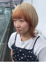 アース 郡山コスモス通り店(HAIR&MAKE EARTH)&nbsp;ブロンドベージュ×デザインカラー