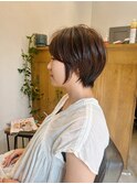 福原　ナチュラルブラウン×コンパクトショート