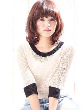 マリアバイアフロート(Maria by AFLOAT) 愛されナチュミディ【３Dカラーミニマムボブジグザグバング】