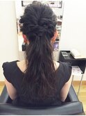 なみなみハーフアップスタイル