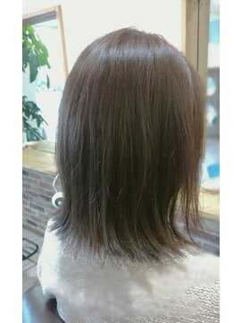 ドゥ ヘア デザイン(Doux hair design) 切りっぱなしボブ×ミントグレージュ