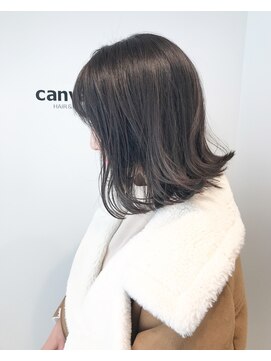 キャンバス 川崎(canvas.) 切りっぱなしボブ&ダークアメジストカラー【stylist西田拓馬】