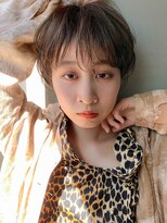 テトヘアー(teto hair) マッシュショート、アッシュブラウン、シースルーバング