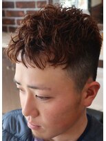 アクセプトザワールドバーバー(Accept the world barber)&nbsp;シャドウフェード×ラフパーマ