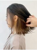 インナーミルクティー_オリーブカラーハイライトカラー_ba307941