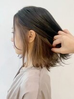 アイティー バイ アルバム 中野店(IT by ALBUM) インナーミルクティー_オリーブカラーハイライトカラー_ba307941