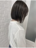 切りっぱなしボブハイライト
