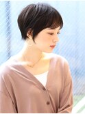 ショートボブ髪型20代30代40代50代前髪あり前髪無し面長丸顔