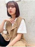 【tetote江坂】イメチェンボブルフショコラベージュベビーバング