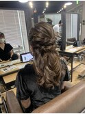 ヘアセット　アップスタイル　ヘアアレンジ