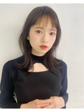 エマ ギンザ(EMMA GINZA) 大人可愛いくびれミディアム♪ シナモンベージュカラー