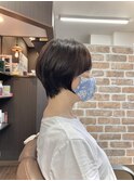 大人可愛い前髪ありひし形くびれショート20代30代40代50代