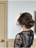 ゆるめのヘアセット