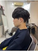 MEN'S HAIRマッシュパーマアッシュブラック