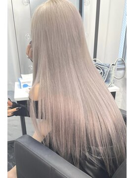 リアオオサカ テラス 梅田(Ria OSAKA terrace) 韓国ロングヘア×シールエクステ×ミルクティーグレージュ