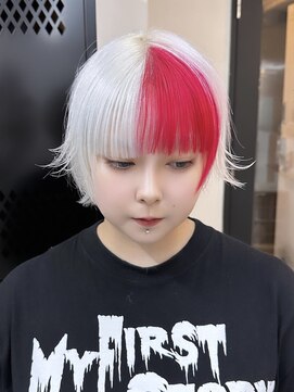 イエナ 渋谷(IENA) ウルフデザインカラー ダブルカラー ハイトーン ケアブリーチ