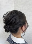 【iikanji hair】ふんわりシニヨンアップ