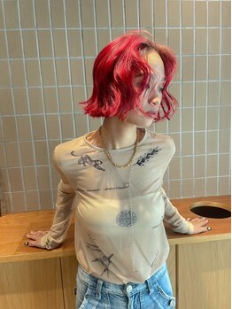 チクロヘアー(Ticro hair)の写真/【透明感×個性のハイトーンカラー】定評のある高いカラー技術と絶妙なセンスで"カワイイ"を創る