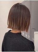 切りっぱなしボブ