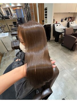 ヘアーサロン ウィング(HAIR SALON Wing) 赤坂*ブリーチなしマロングレージュ赤み消し
