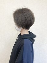 トップヘアー 大元店(TOP HAIR)&nbsp;20代30代40代大人丸みヘルシーショートカーキブラウン【つばき】