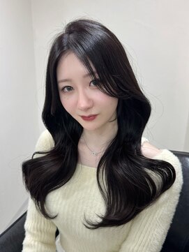 クレム 博多駅店(ChLem) 顔まわりレイヤー 艶カラー 暗髪 韓国風 髪質改善 福岡美容室