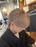 カット+全体ブリーチ+全体カラー
