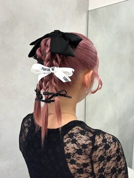 ベレーザ 渋谷(BELEZA) 15401ブリーチ&ダブルカラーベビーピンクホワイトピンク