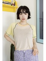 髪と自然&nbsp;ニュアンスパーマ×前上がりショートボブ