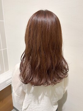 カサネ(KASANE) ピンクベージュ　ピンク　セミロング　中明度　長崎　ワンカール
