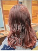 髪質改善カラー＆髪質改善カラー  ピンクブロッサム