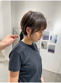 別府ショートボブ顔まわりレイヤーカット髪質改善カラー30代
