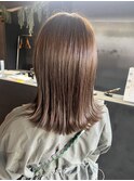 【札幌円山】ケアストレート/ミディアムボブ/縮毛矯正