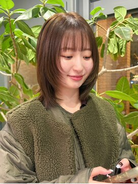 ミディマム/ボブ/ショート/レイヤーカット/髪質改善/名駅a95