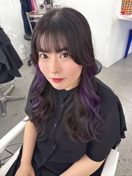 イロウ 山口どうもん店(IROW) ダブルカラー/イヤリングカラー/ラベンダー/ブリーチカラー