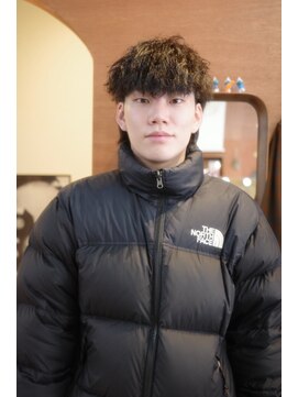 エディ(Edy) メンズツイストスパイラルパーママッシュウルフ眉毛カット