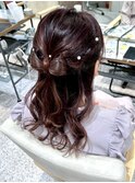 リボンハーフアップ 推し活ヘアセット【八王子】