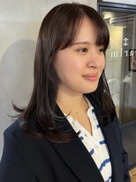カールム(carlm) ほんのりオリーブブラウン×レイヤーで柔らか大人ミディアム