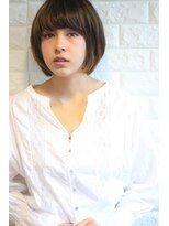 ヘアーアートシフォン 池袋西口店(Hair art chiffon)&nbsp;オン眉マッシュウルフにハイライトWカラー切りっぱなしボブ 池袋