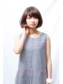 抜け感、透明感のある可愛いゆるふわボブ