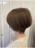 ショートボブ|前下がり