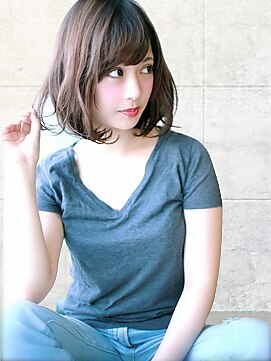 ヘアーアンジェ 南矢野目店(Hair ange) 小顔ショート×ブランジュカラー×ハイライトカラー×イルミナ