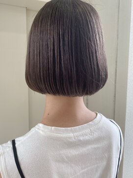 ヘアーデザイン シュシュ(hair design Chou Chou by Yone) ☆chouchou☆ミニボブ×ダークグレージュ