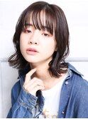 大人可愛い小顔ツヤ髪ツヤ感ナチュラルボブ黒髪ボブ髪質改善A10