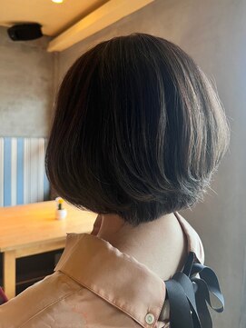 ナナナ パレナ 宝塚店(nanana parena) 大人可愛い30代40代前下がりショートボブ丸みショート♪